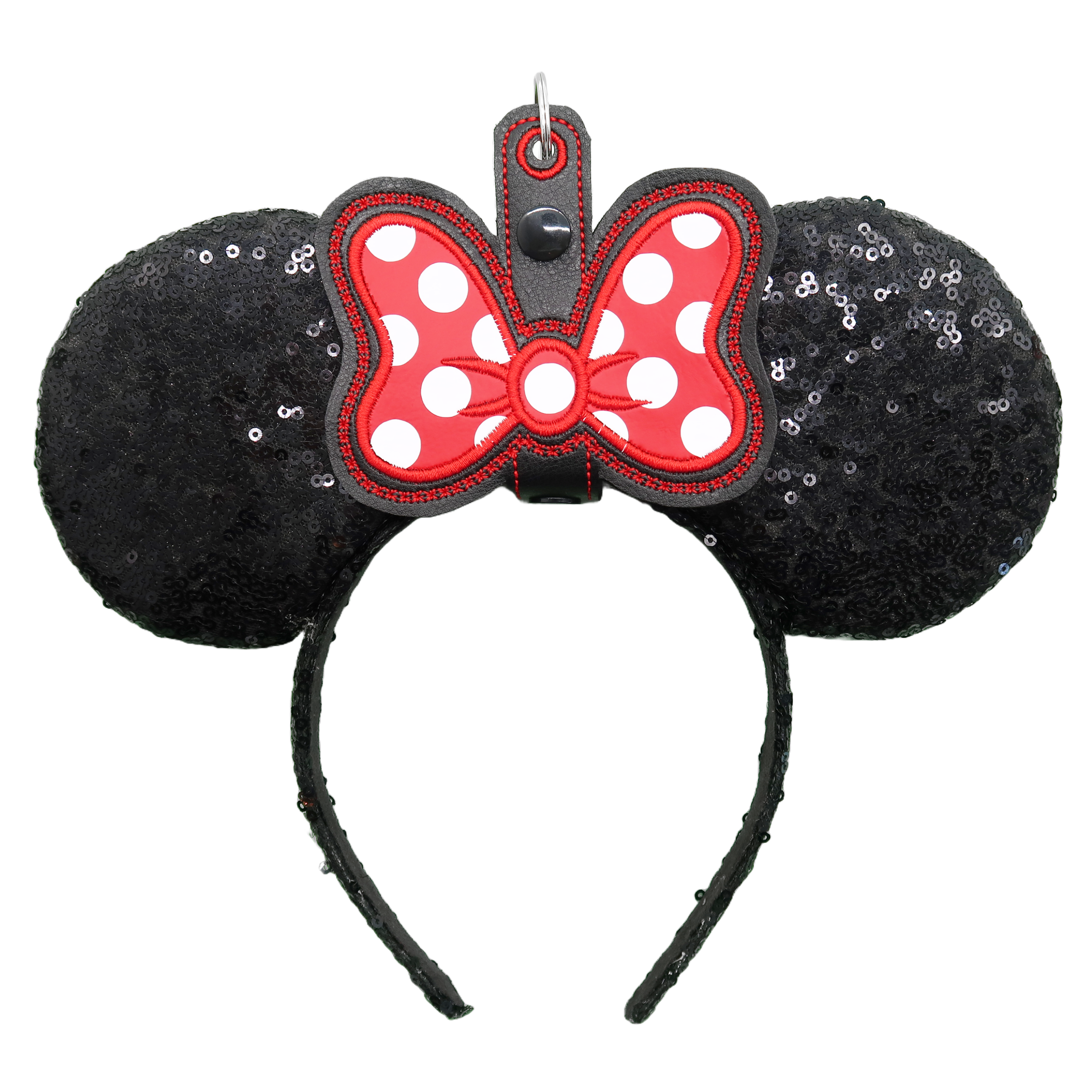 Minnie Bow Inspired Red & White Polka Dot Minnie Ear & Sunglasses Holder
