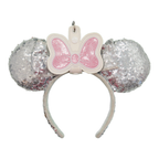 Minnie Bow Pink Glitter Ear & Sunglasses Holder