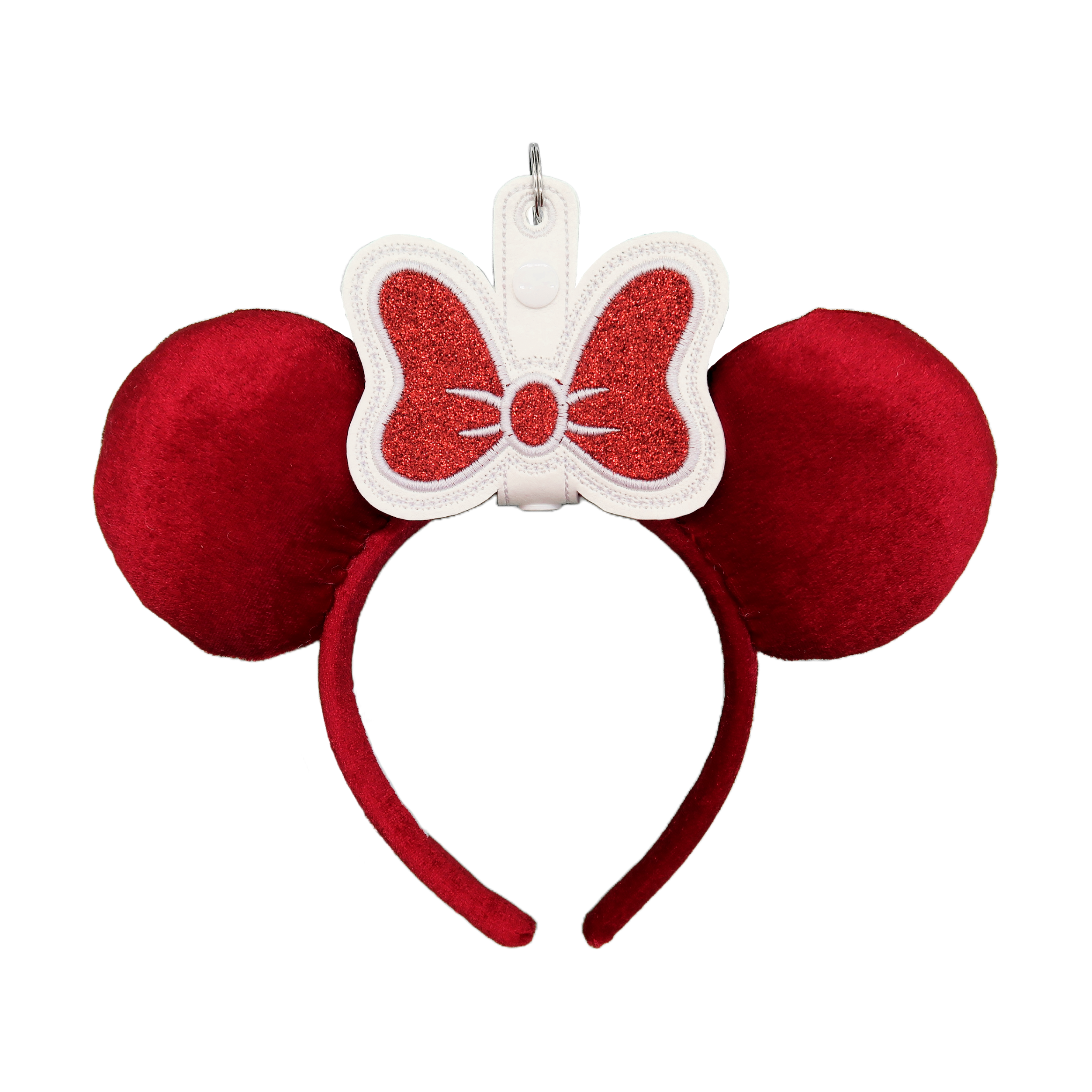 Minnie Bow Red Glitter Ear & Sunglasses Holder