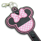 Minnie Pink & White Polka Dot - Inspired Minnie Ear & Sunglasses Holder - Rock the Dots