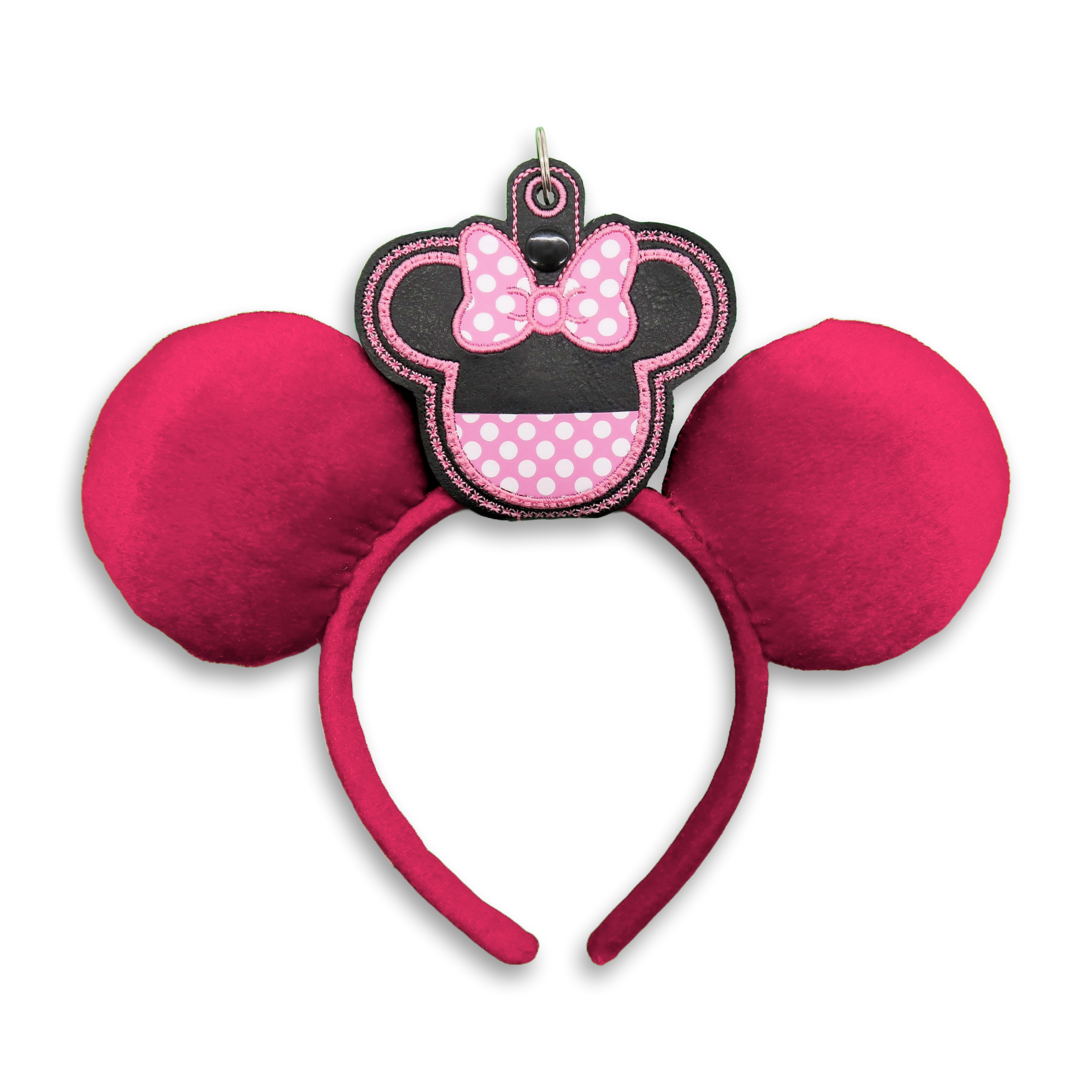 Minnie Pink & White Polka Dot - Inspired Minnie Ear & Sunglasses Holder - Rock the Dots