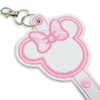 Minnie Pink Glitter Bow- Inspired Minnie Ear & Sunglasses Holder