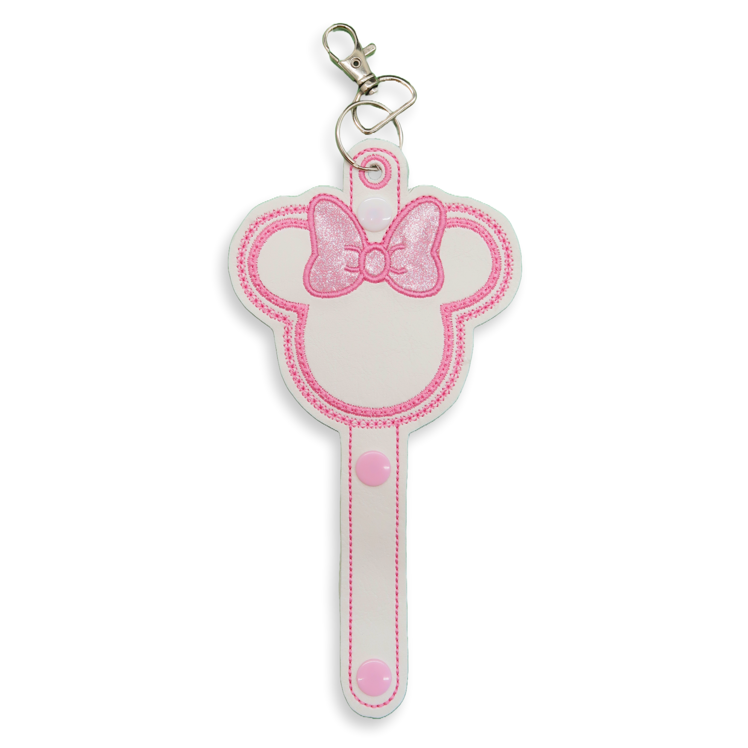 Minnie Pink Glitter Bow- Inspired Minnie Ear & Sunglasses Holder