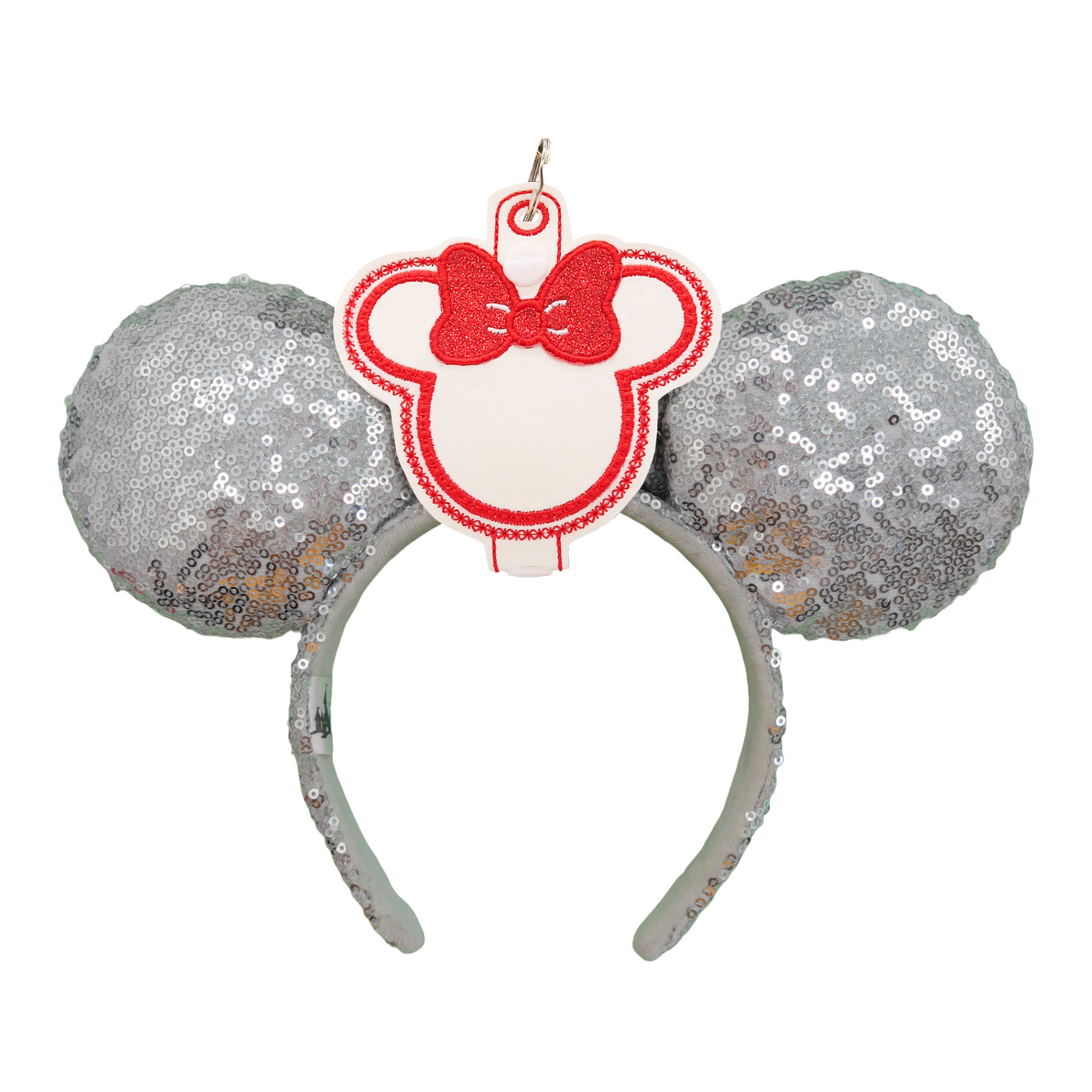 Minnie Red Glitter Bow- Inspired Minnie Ear & Sunglasses Holder