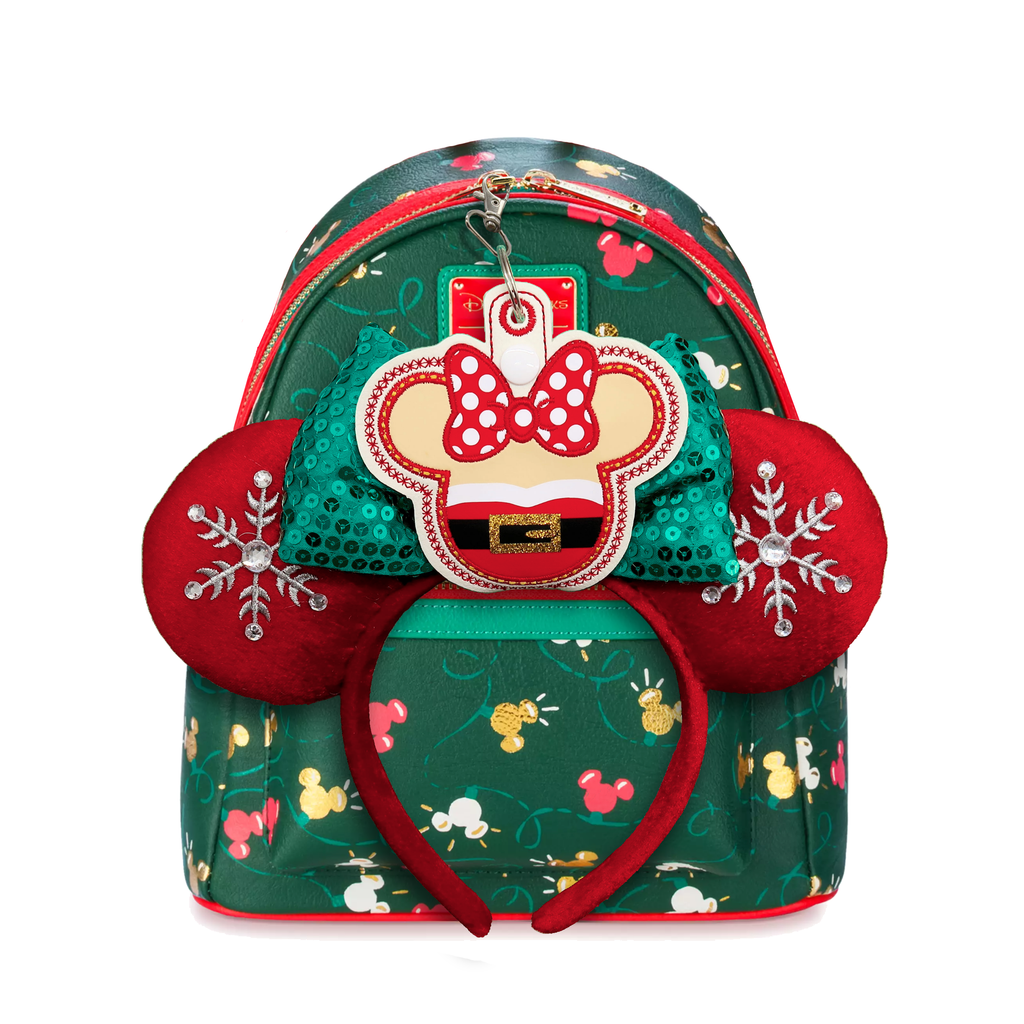Minnie Mrs Claus - Inspired Minnie Ear & Sunglasses Holder