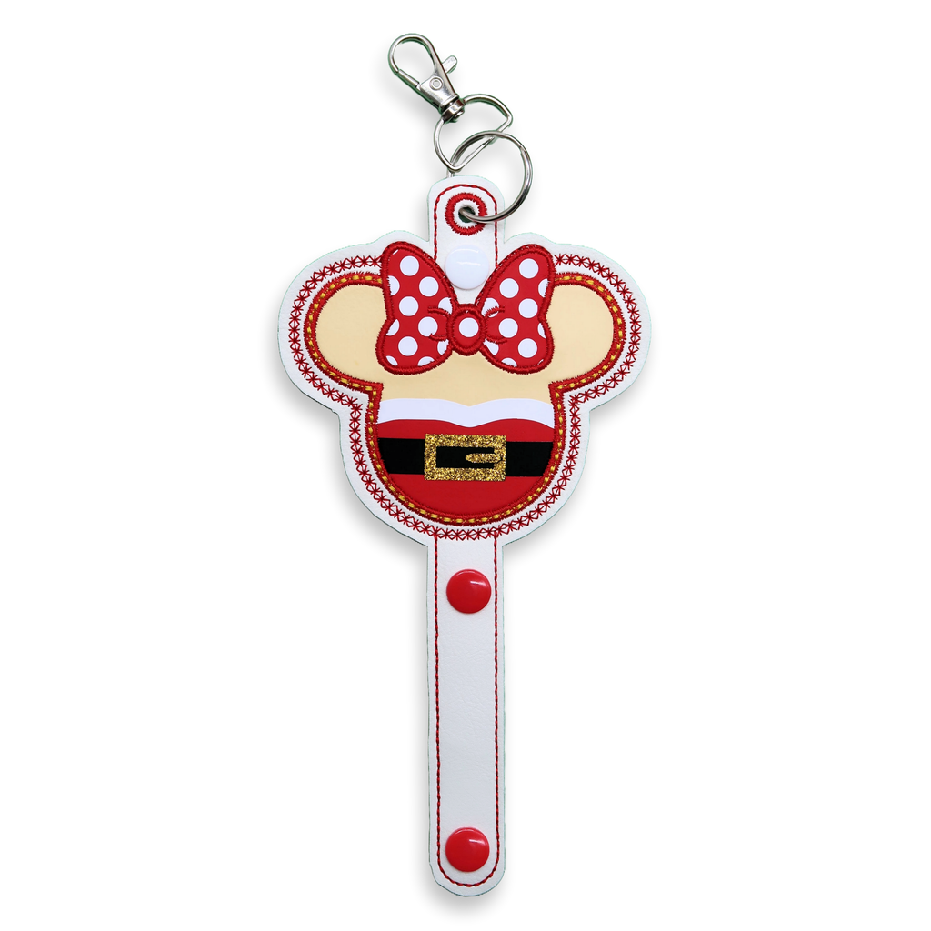 Minnie Mrs Claus - Inspired Minnie Ear & Sunglasses Holder