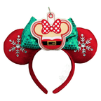 Minnie Mrs Claus - Inspired Minnie Ear & Sunglasses Holder