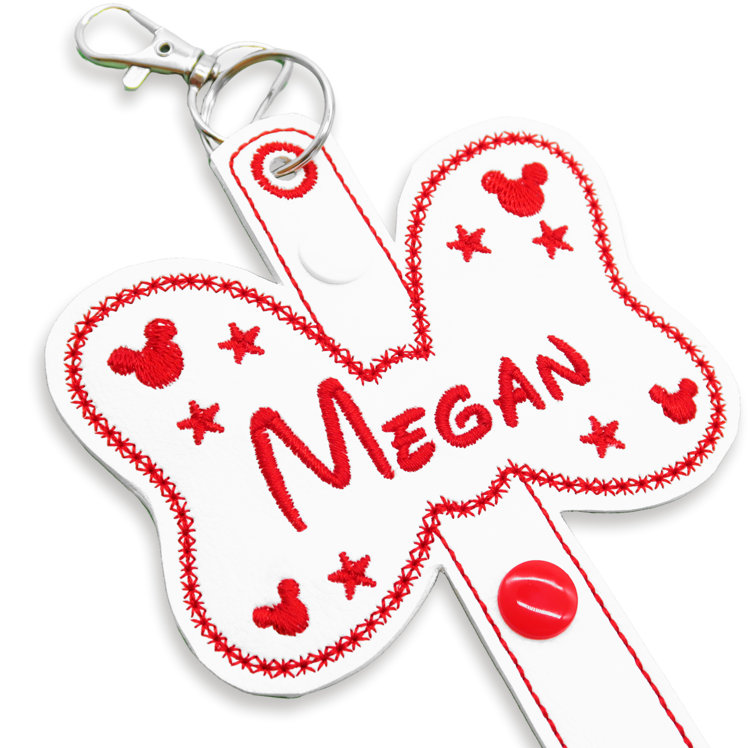 Personalised Red Minnie Bow Ear Holder & Sunglasses Holder