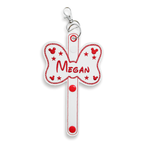 Personalised Red Minnie Bow Ear Holder & Sunglasses Holder