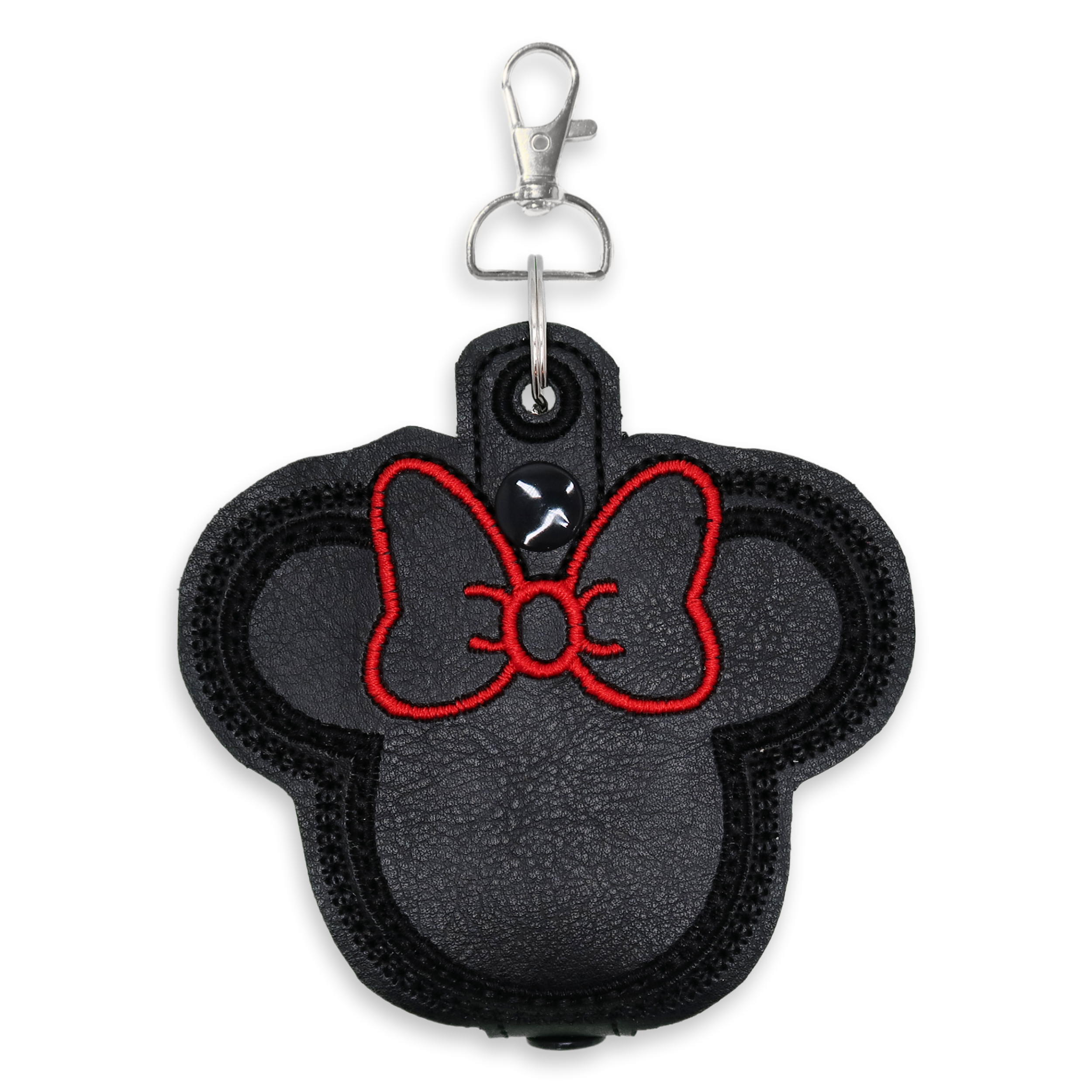 Minnie Inspired Ear Holder Strap With Red Bow Embroidery