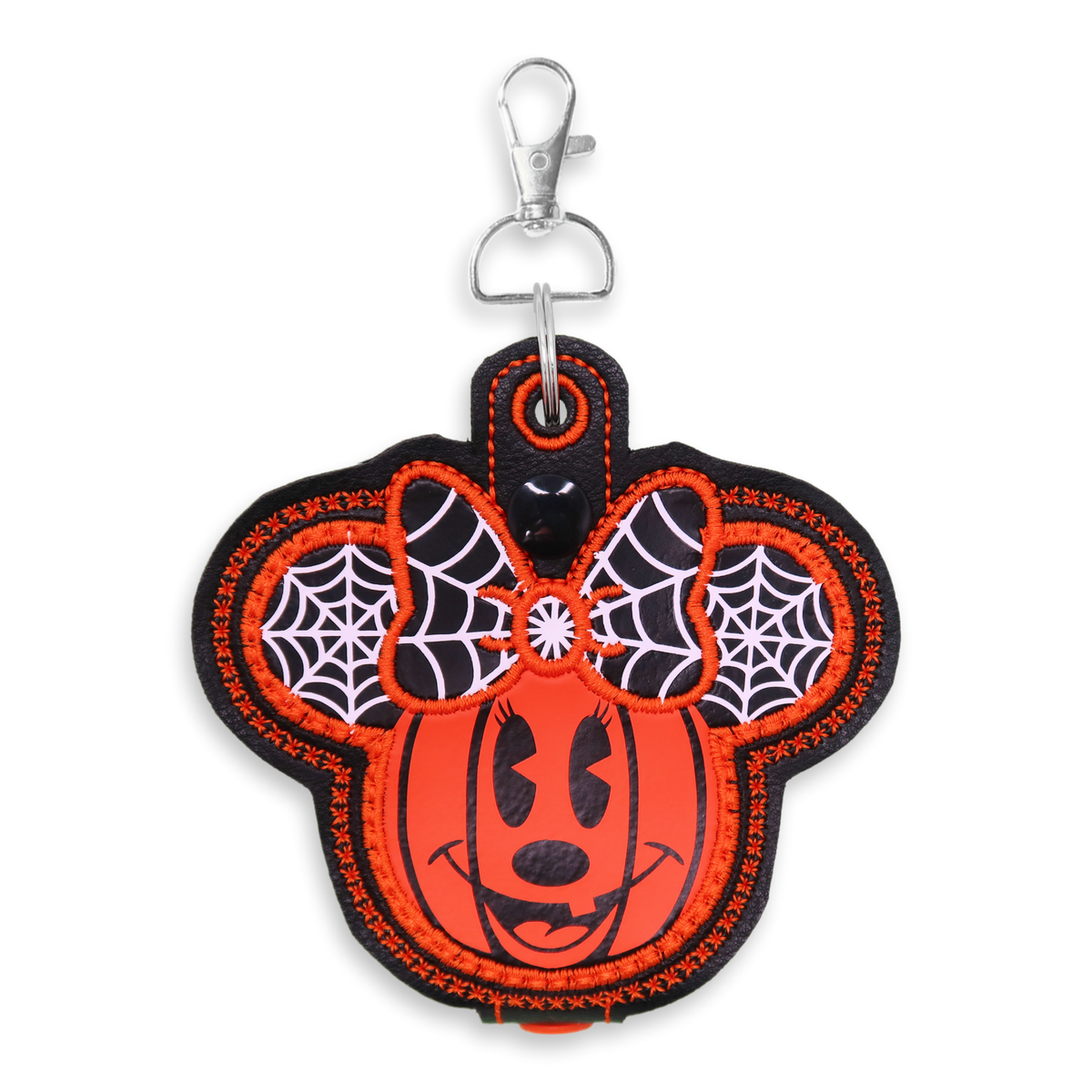 Minnie Face Pumpkin with Web details - Inspired Ear Holder