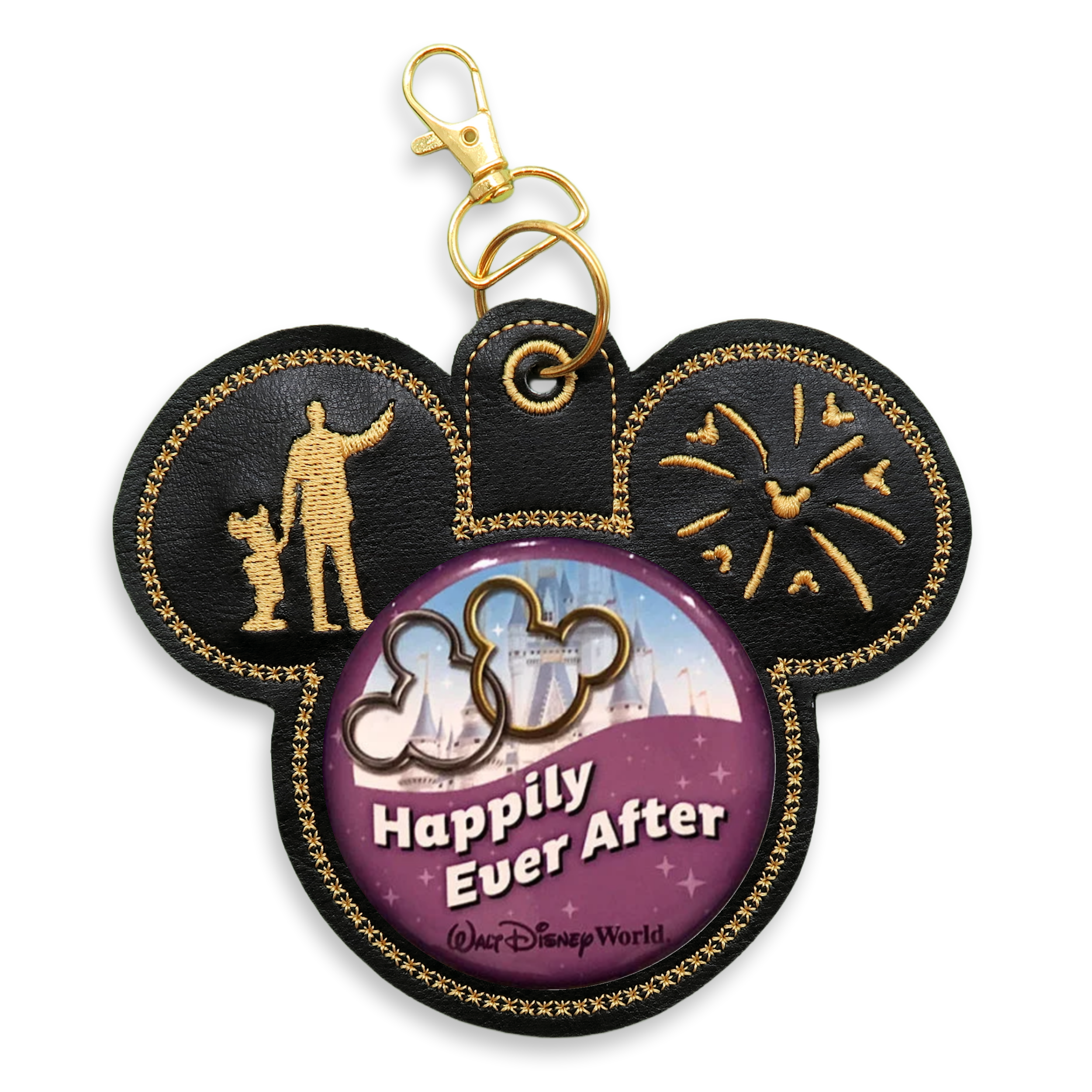 Partners Button Holder Black Celebration Badge Backer Clip