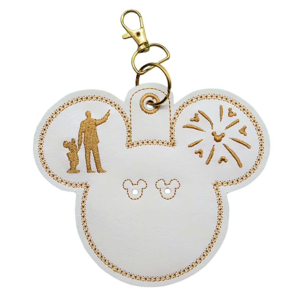 Partners Button Holder White Celebration Badge Backer Clip