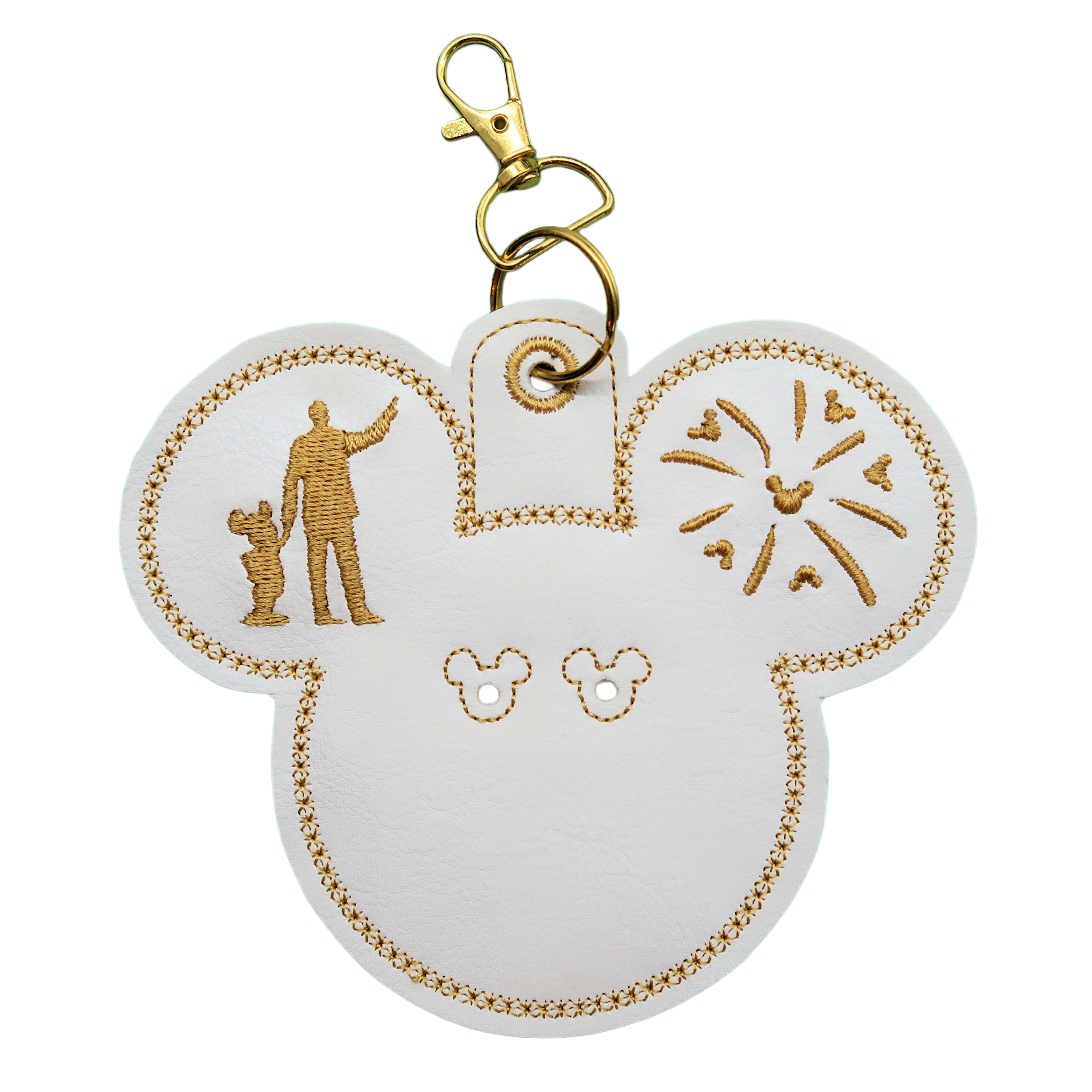 Partners Button Holder White Celebration Badge Backer Clip