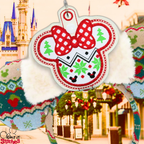 Minnie Fairisle Xmas Jumper - Inspired Ear & Sunglasses Holder